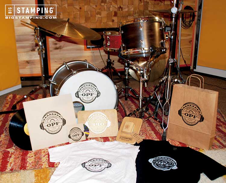 Personalized musical material with BigStamping stamps