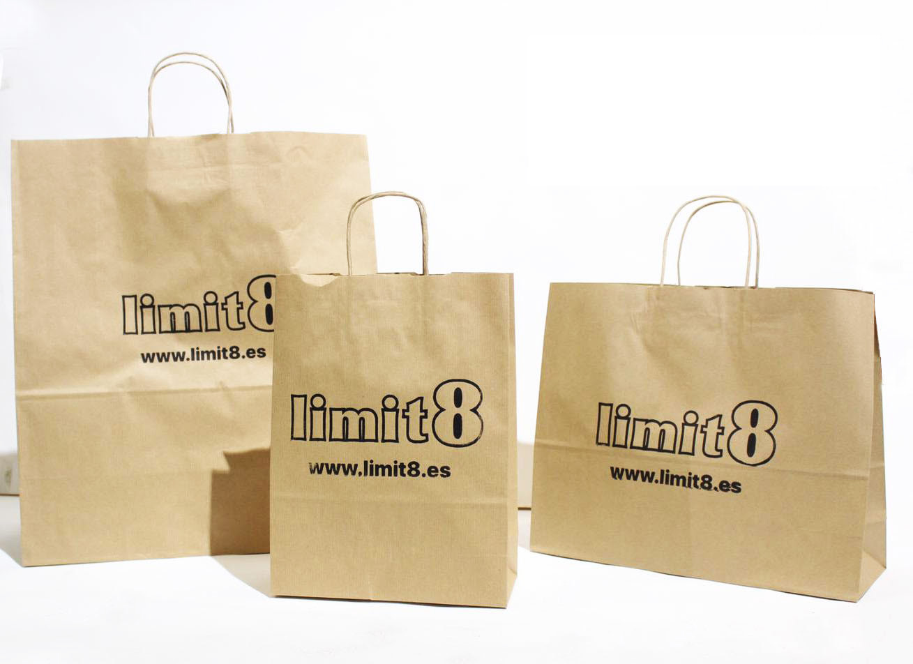 Sacchetti di carta Kraft personalizzati con timbri BigStamping