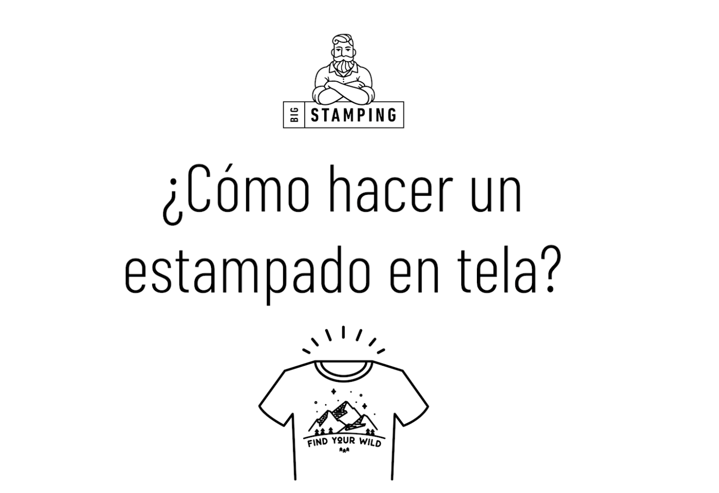 ¿Cómo hacer un estampado en tela? | Bigstamping