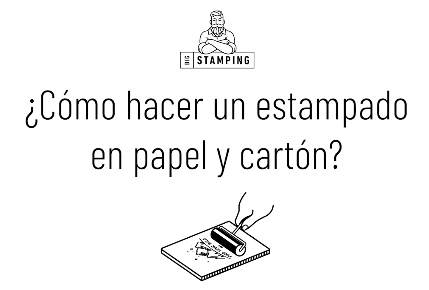 ¿Cómo hacer un estampado en papel y cartón? | Bigstamping