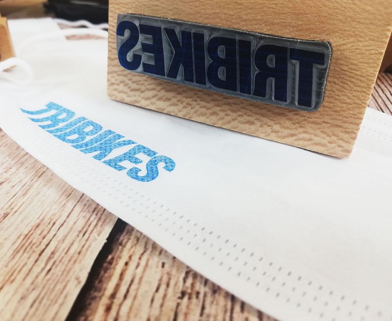 Mascarilla personalizada con sello BiGstamping